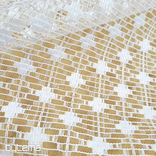 Tenda jacquard ZORA bianca