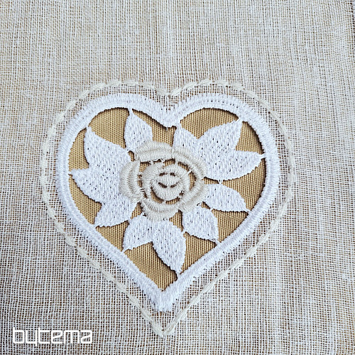 Tenda in vetro colorato CUORE BEIGE