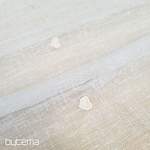 Tenda in vetro colorato CUORE BEIGE