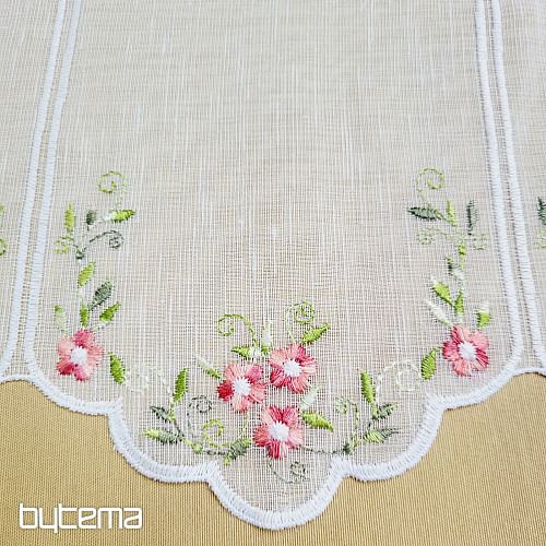 Tenda in vetro colorato FIORI ROSA