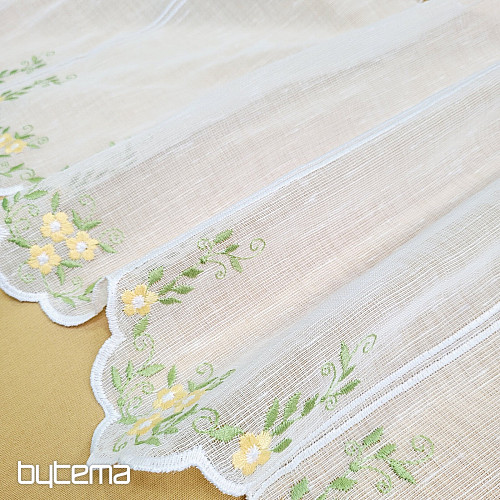 Tenda in vetro colorato FIORI GIALLI