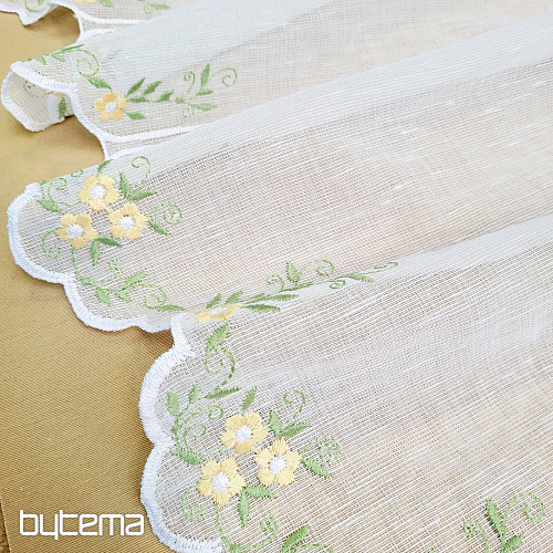 Tenda in vetro colorato FIORI GIALLI