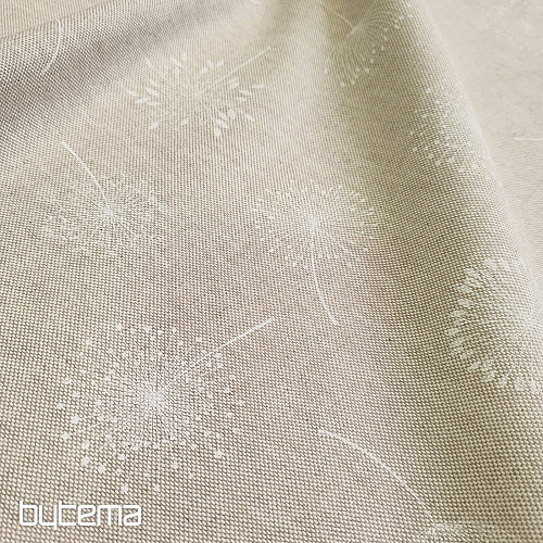 Tessuto decorativo DENTE DI LEONE IN FIORE