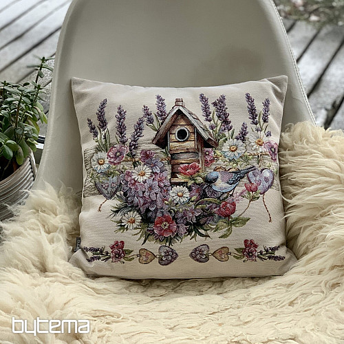 Federa per cuscino arazzo BIRDHOUSE
