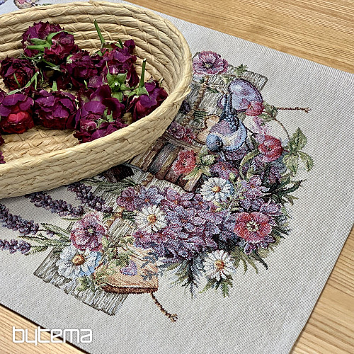 Tovaglia e sciarpa in arazzo BIRDHOUSE