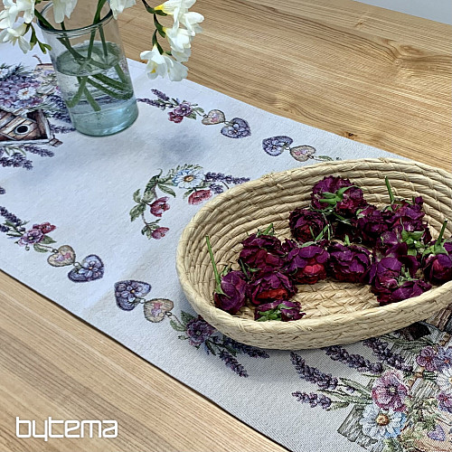 Tovaglia e sciarpa in arazzo BIRDHOUSE