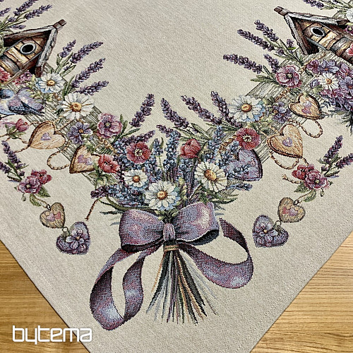 Tovaglia e sciarpa in arazzo BIRDHOUSE