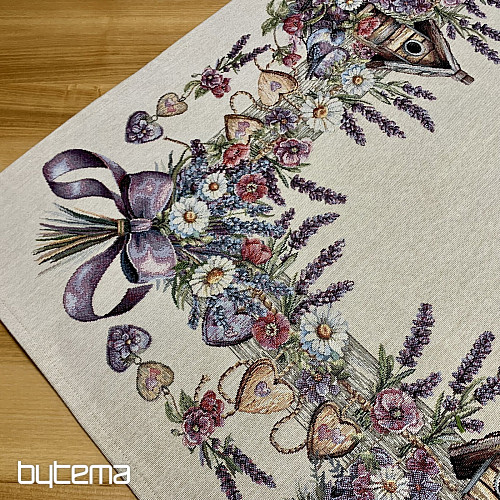 Tovaglia e sciarpa in arazzo BIRDHOUSE