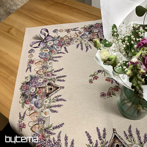 Tovaglia e sciarpa in arazzo BIRDHOUSE