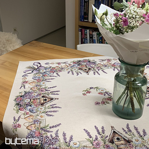 Tovaglia e sciarpa in arazzo BIRDHOUSE