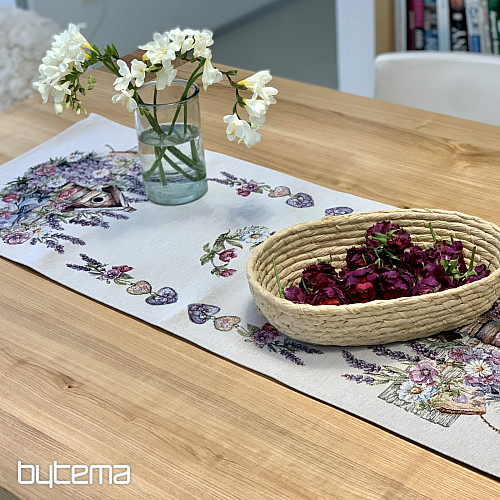 Tovaglia e sciarpa in arazzo BIRDHOUSE