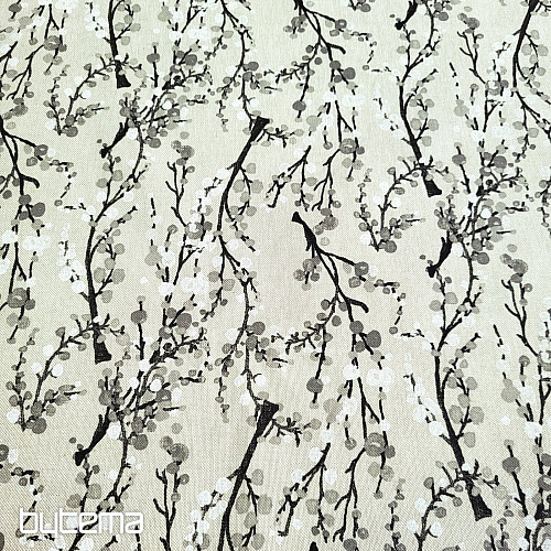 Tessuto decorativo TREE BUBBLES GREY