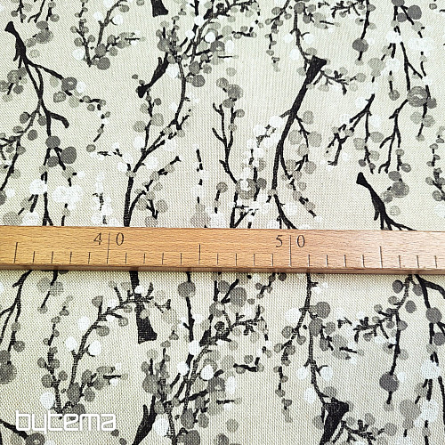 Tessuto decorativo TREE BUBBLES GREY