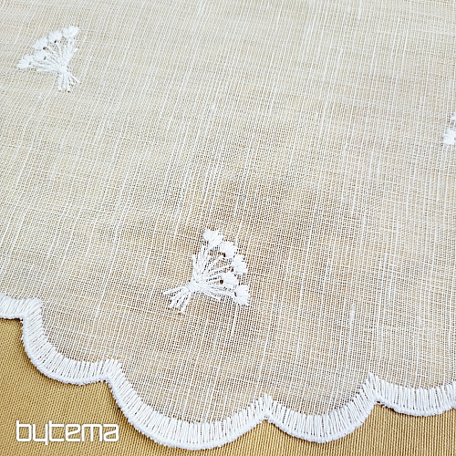 Tenda in vetro colorato TULIPANI MINI BIANCHI