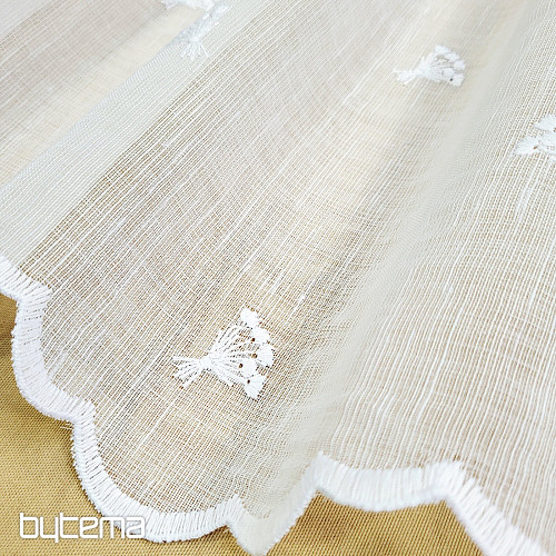 Tenda in vetro colorato TULIPANI MINI BIANCHI