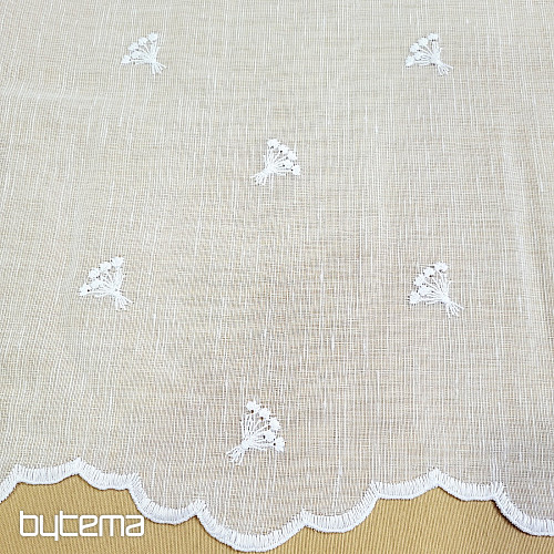 Tenda in vetro colorato TULIPANI MINI BIANCHI