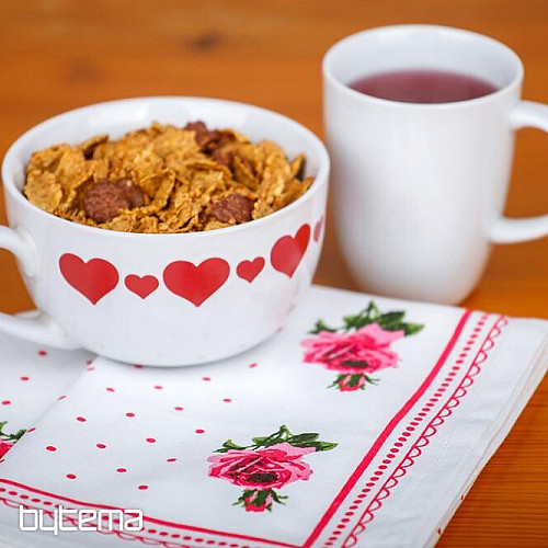 Asciugamani della nonna Rose rosa