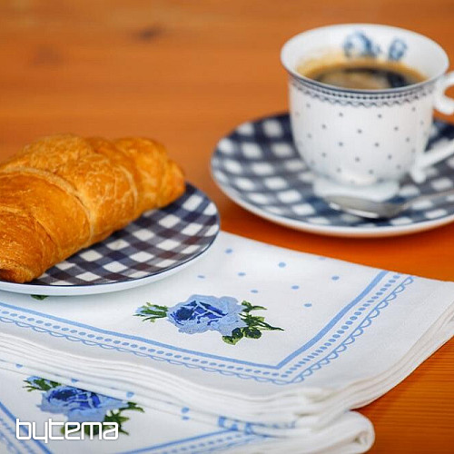 Asciugamani della nonna Rose blu