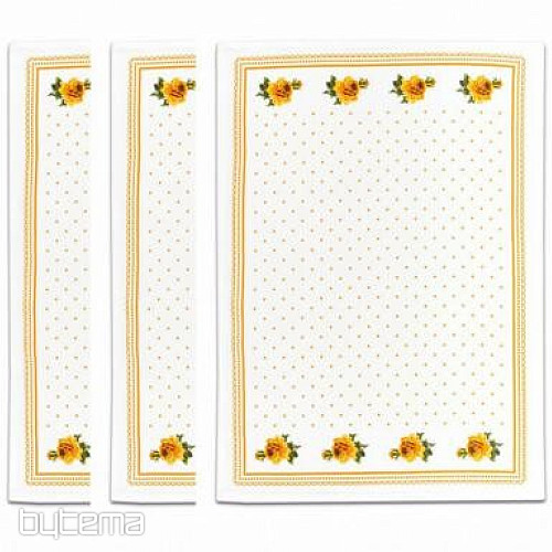 Asciugamani della nonna, rose arancioni