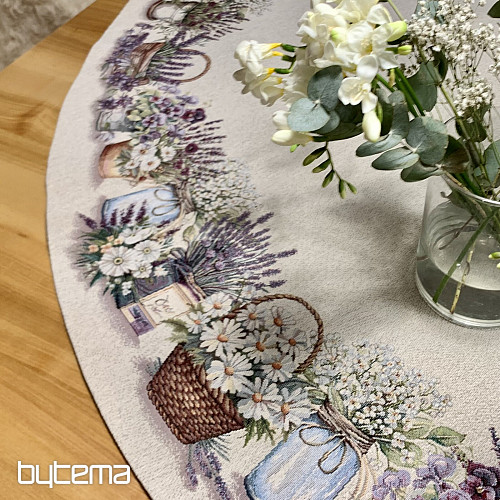 Tovaglia rotonda arazzo BELLEZZA NEL CARRELLO