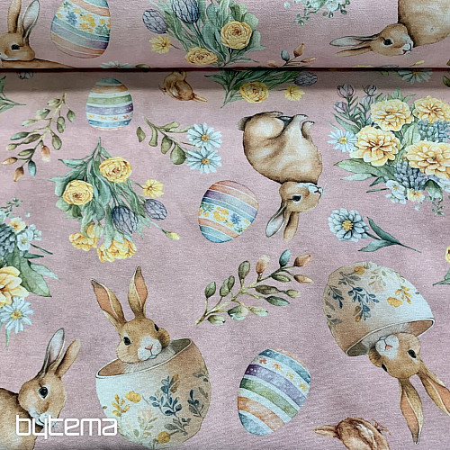 Tessuto decorativo BUNNY LONNIE rosa