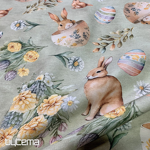 Tessuto decorativo BUNNY LONNIE verde