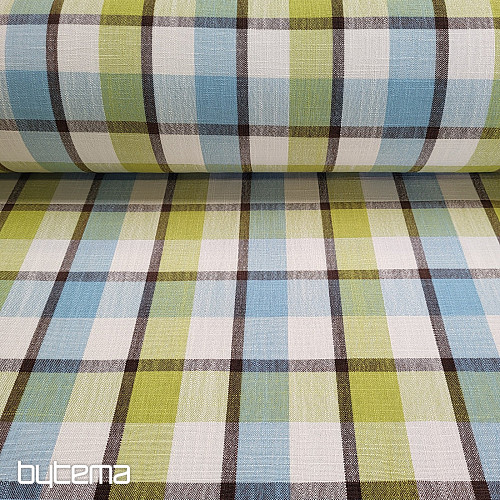 Tessuto decorativo ATILA BLU VERDE