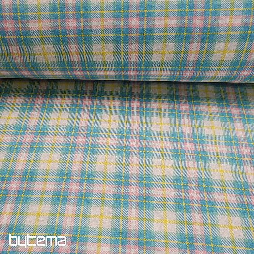 Tessuto decorativo DEMER VERDE ROSA