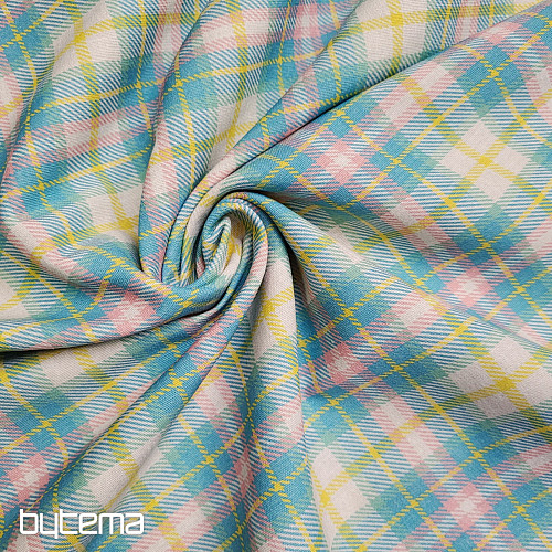 Tessuto decorativo DEMER VERDE ROSA