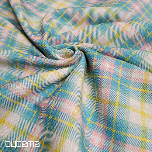 Tessuto decorativo DEMER VERDE ROSA