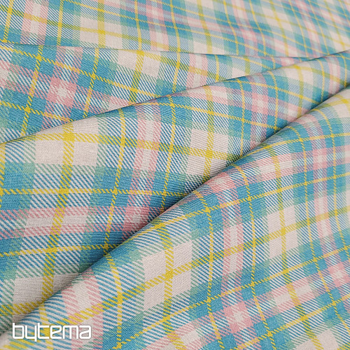 Tessuto decorativo DEMER VERDE ROSA