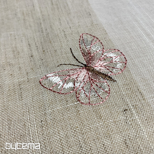 Tovaglia e sciarpa ricamate Rose e gattini