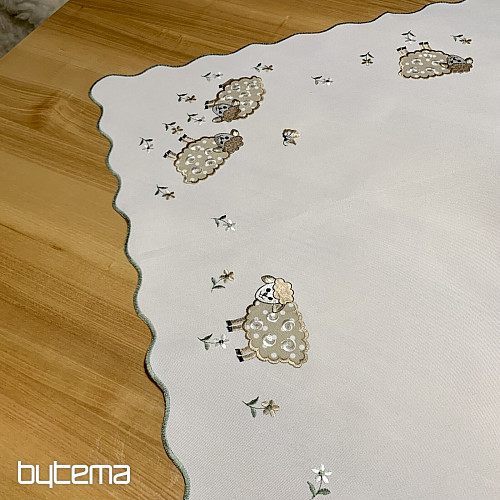 Tovaglia e sciarpa ricamate AGNELLI PASQUALI