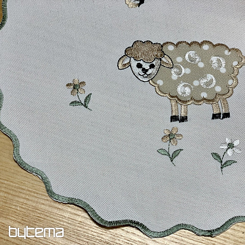 Tovaglia e sciarpa ricamate AGNELLI PASQUALI