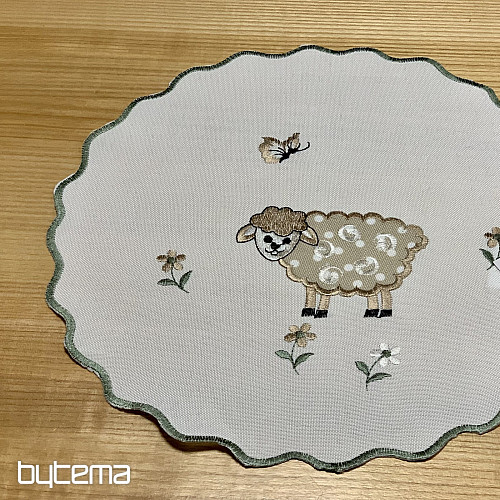 Tovaglia e sciarpa ricamate AGNELLI PASQUALI