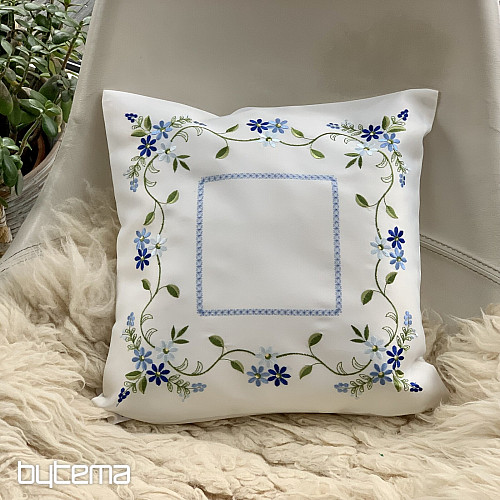 Copertina decorativa ricamata FIORE DIMENTICATO