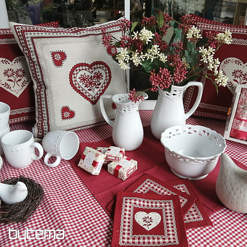 Tessuto decorativo IBIZA rosso