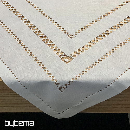 Tovaglia e sciarpa TRAFORATA BIANCA