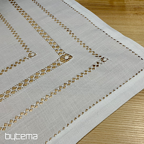 Tovaglia e sciarpa TRAFORATA BIANCA