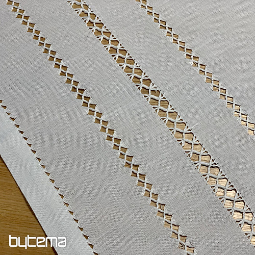 Tovaglia e sciarpa TRAFORATA BIANCA