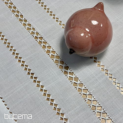 Tovaglia e sciarpa TRAFORATA BIANCA