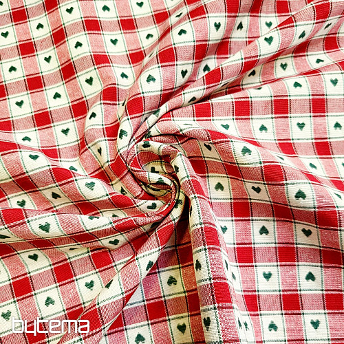 Tessuto decorativo MAXI CORET rosso