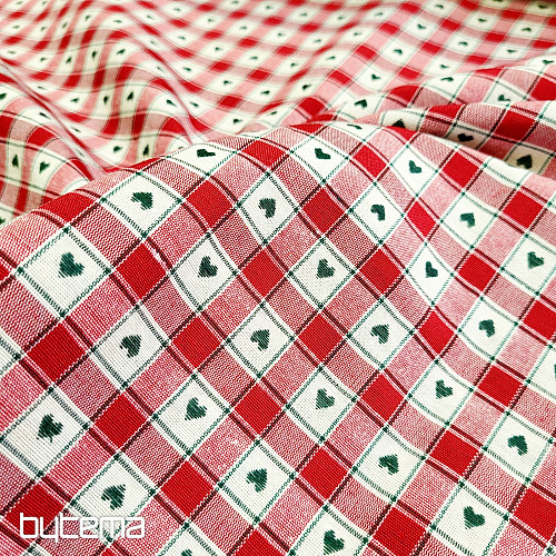 Tessuto decorativo MAXI CORET rosso