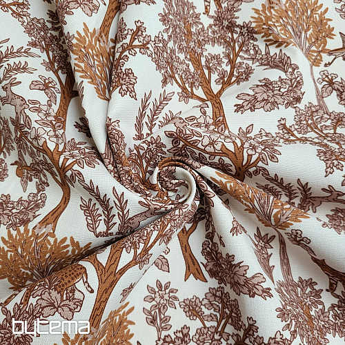 Tessuto di cotone CHEPART AND TREES