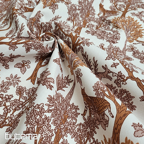 Tessuto di cotone CHEPART AND TREES
