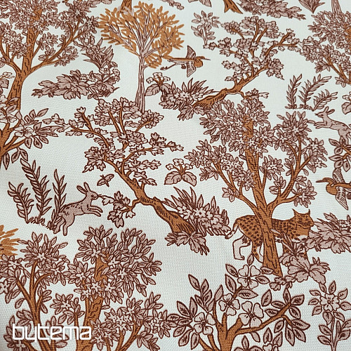 Tessuto di cotone CHEPART AND TREES