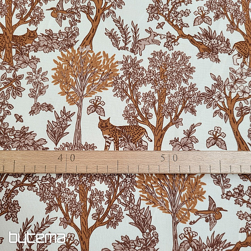 Tessuto di cotone CHEPART AND TREES
