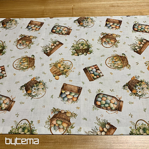 Tovaglia e sciarpa pasquale UOVA COLORATE