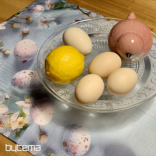 Tovaglia e sciarpa PASQUALE con fiori