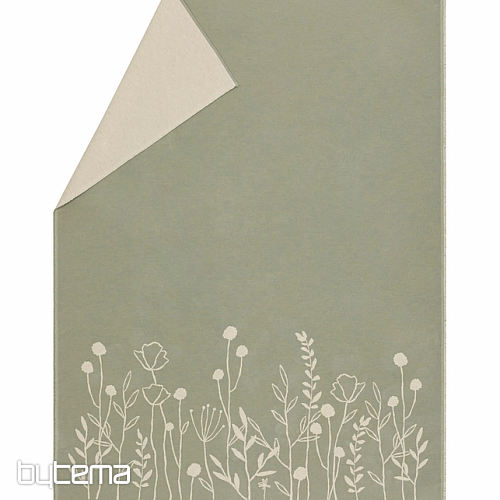 Coperta AMBER FLOWERS mentolo